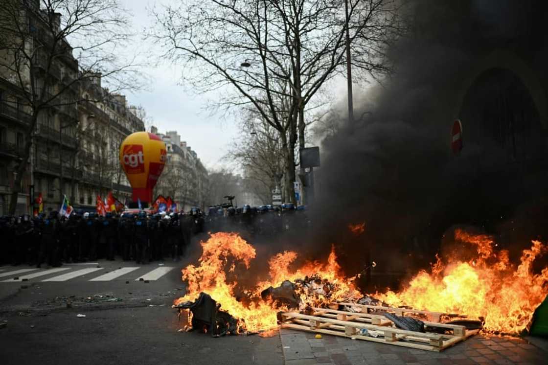 There was some trouble in Paris, and some arrests There was some trouble in Paris, and some arrests