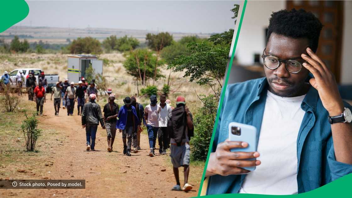 A teenager was found among the illegal miners that came out of the Stilfontein mine in the North West A teenager was found among the illegal miners that came out of the Stilfontein mine in the North West