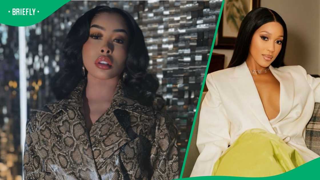 Khanyi Mbau reacted to Buhle Samuels dating rumours. Khanyi Mbau reacted to Buhle Samuels dating rumours.