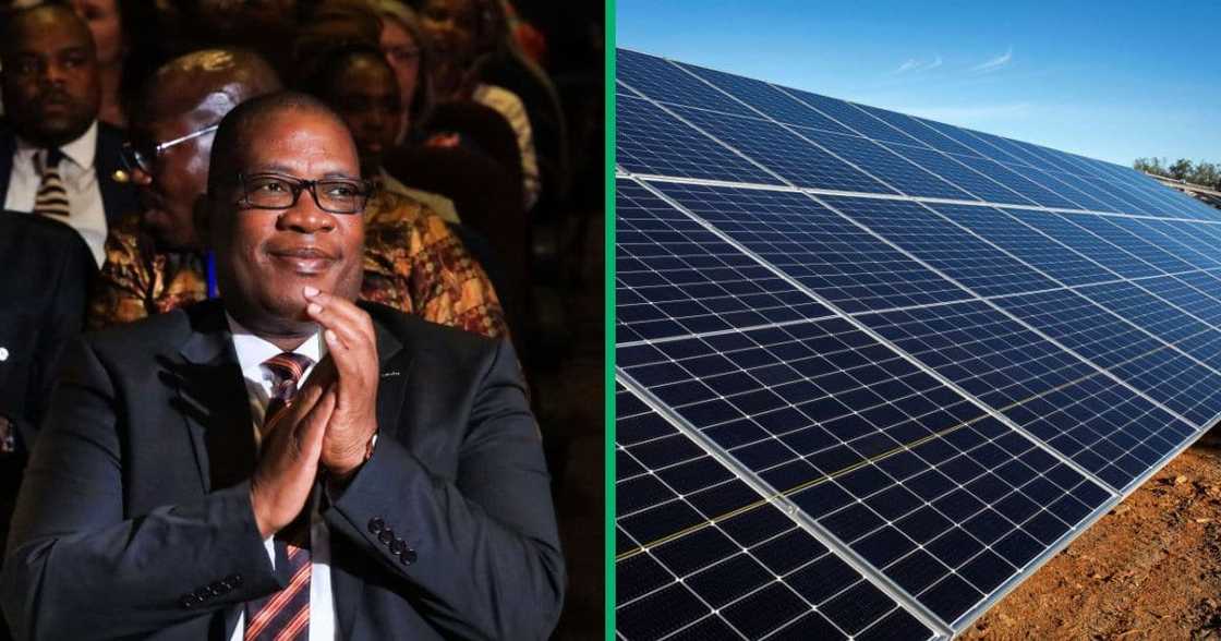 Panyaza Lesufi announced a R1.2 billion solar and gas turbine project Panyaza Lesufi announced a R1.2 billion solar and gas turbine project