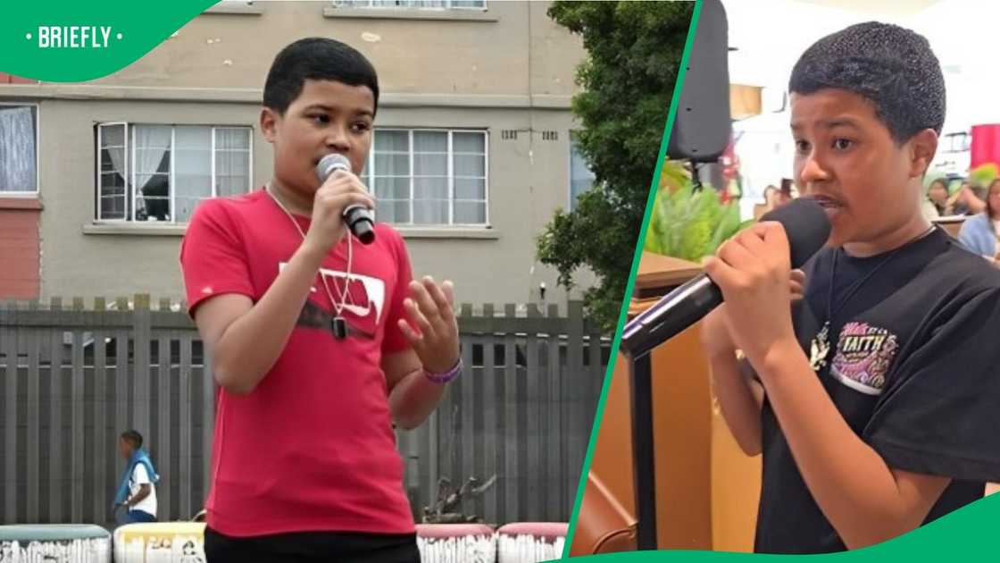 A boy sang at Spur. A boy sang at Spur.