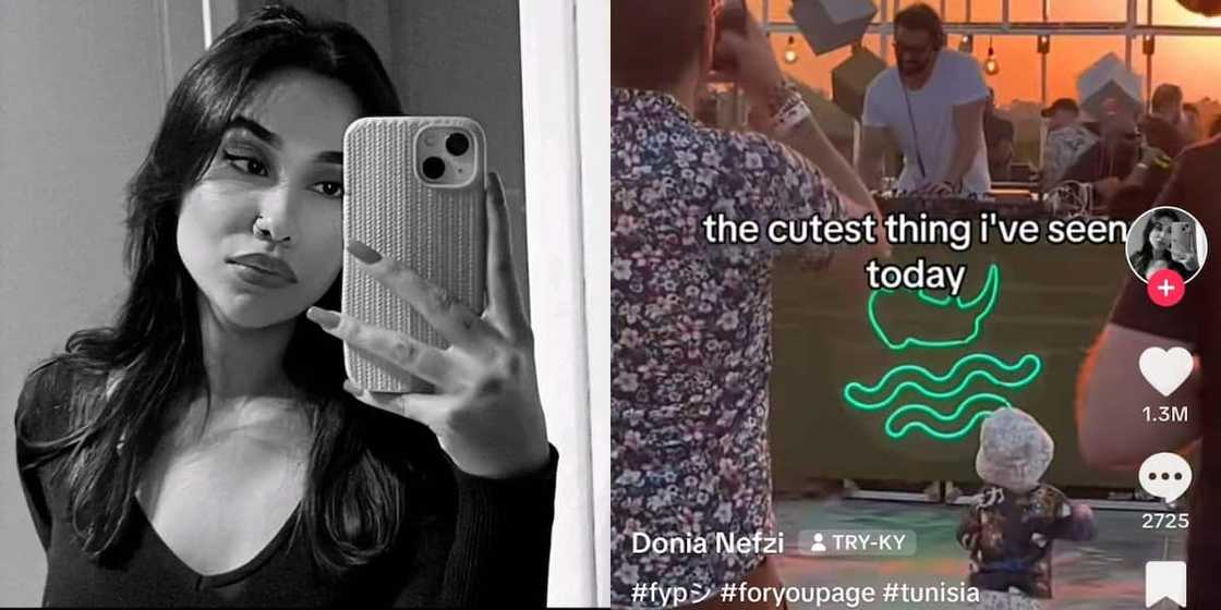 A toddler showed how dancing is done when she took over a party in Tunis, Tunisia. A toddler showed how dancing is done when she took over a party in Tunis, Tunisia.