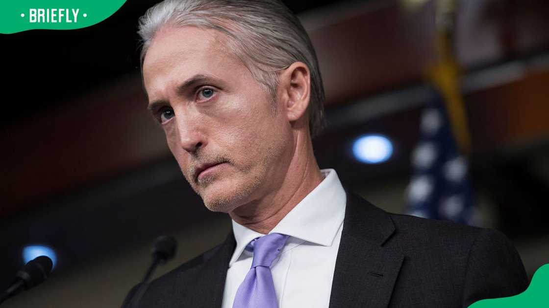 Trey Gowdy during a 2016 news conference at the Capitol Visitor Center