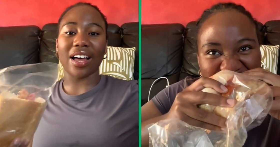 TikTok video shows lady eating multiple kotas at once