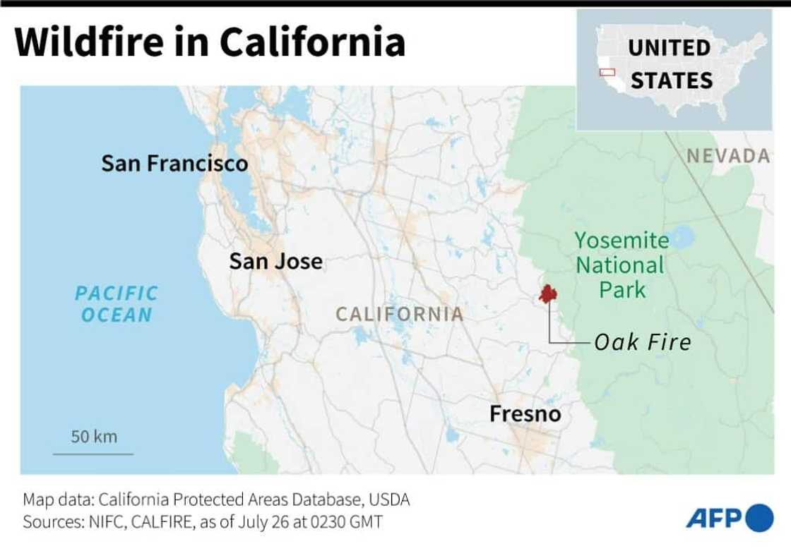 The fire in Mariposa County has engulfed 17,241 acres The fire in Mariposa County has engulfed 17,241 acres