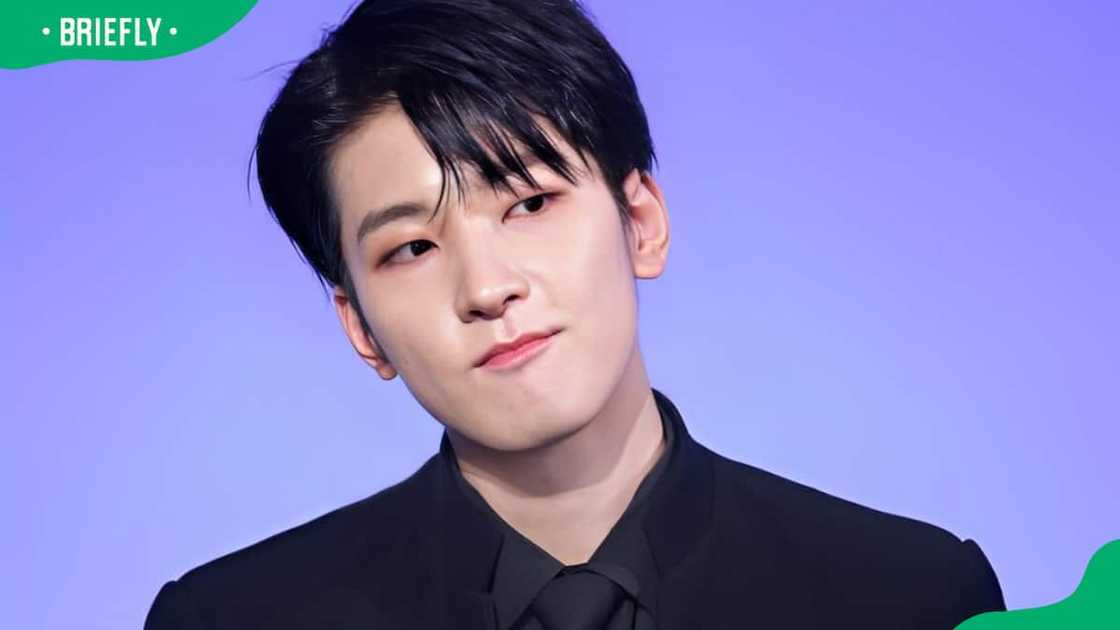 Wonwoo at the groups 4th album release Wonwoo at the groups 4th album release