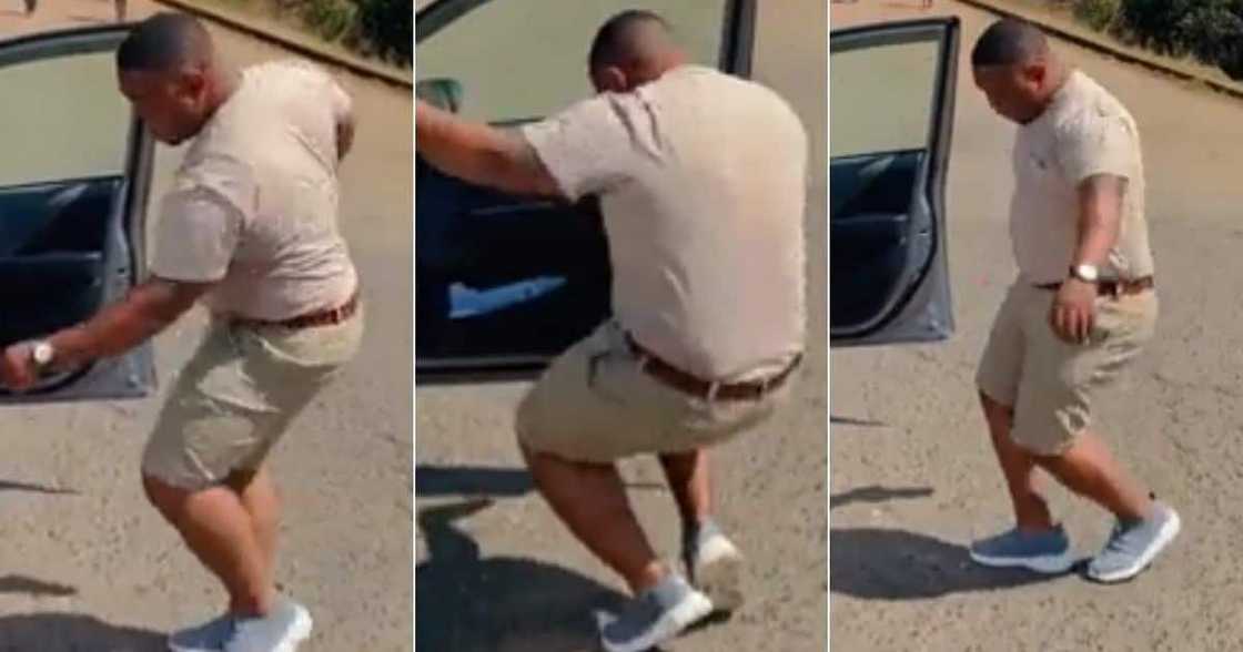 Happy, Man, Shares, Video Busting, Dance, Mzansi Happy, Man, Shares, Video Busting, Dance, Mzansi