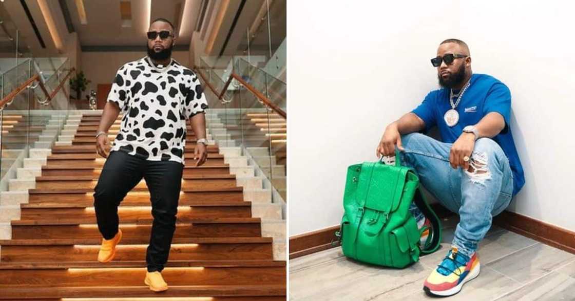 Cassper Nyovest rocked bright clothes