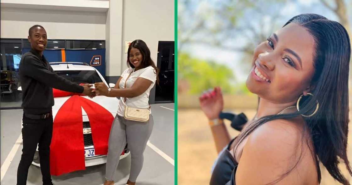 A Durban woman shared her journey to getting her first car, Chevrolet Utility, in a TikTok video. A Durban woman shared her journey to getting her first car, Chevrolet Utility, in a TikTok video.