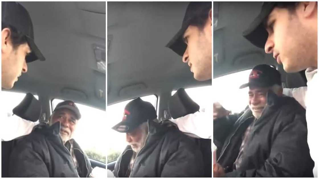 The man also opened GoFundMe for him. The man also opened GoFundMe for him.