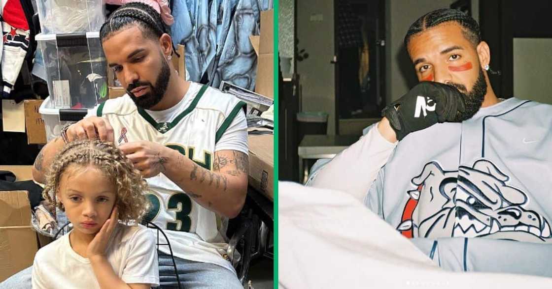 Drake braids his son's hair and shared a video of Adonis singing. Drake braids his son's hair and shared a video of Adonis singing.