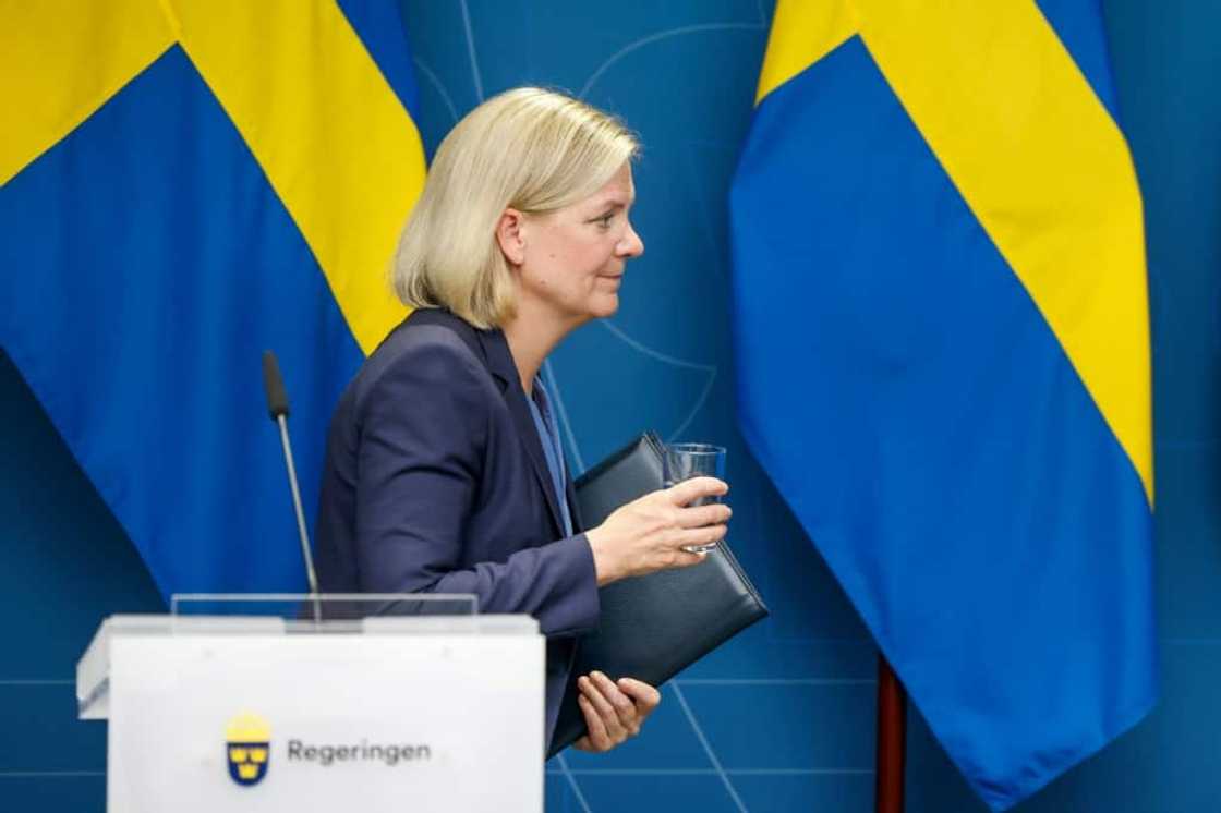Andersson said she would hand in her resignation on Thursday Andersson said she would hand in her resignation on Thursday