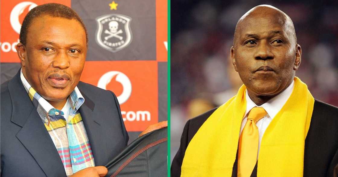 Kaizer Motaung and Irvin Khoza, the legends of South African football. Kaizer Motaung and Irvin Khoza, the legends of South African football.
