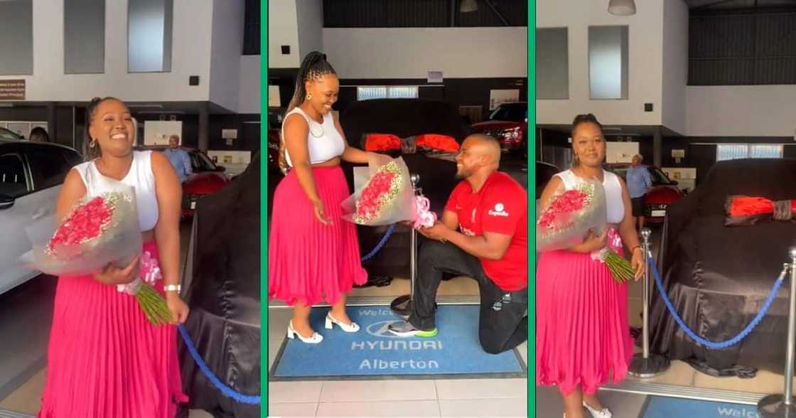 Woman buys new car Woman buys new car