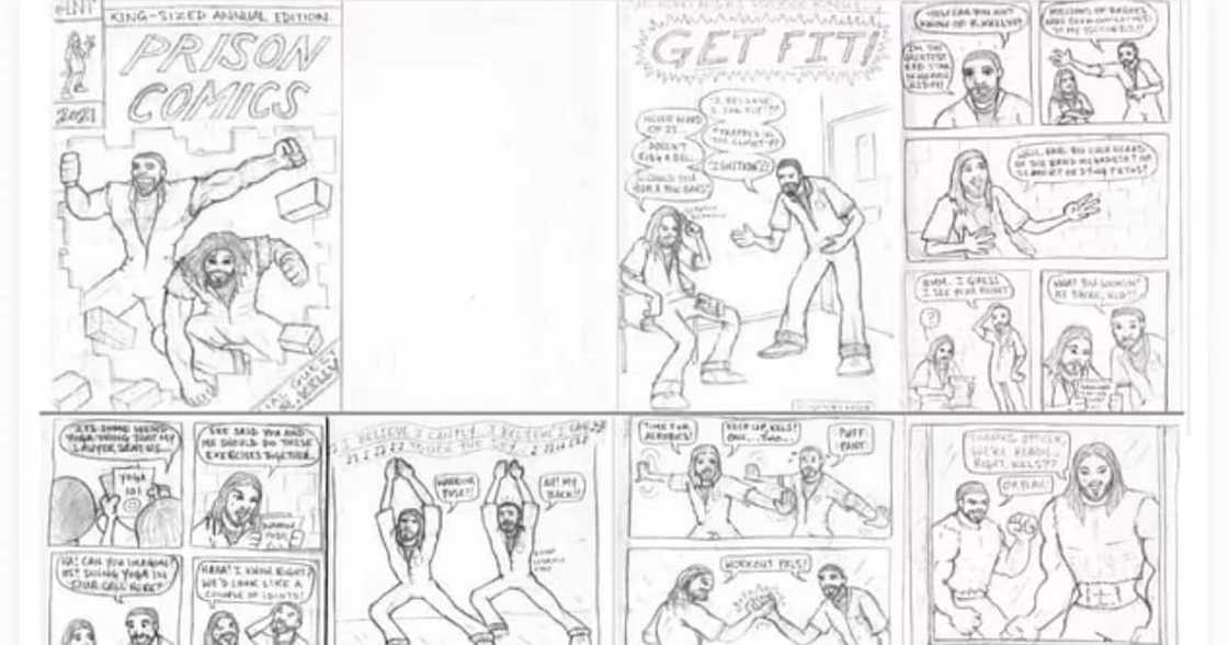 R. Kelly’s Cellmate depicts their experiences with each other in a new comic strip. R. Kelly’s Cellmate depicts their experiences with each other in a new comic strip.