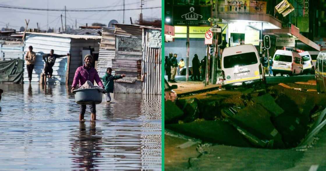 Johannesburg CBD and Alexandra town flooding Johannesburg CBD and Alexandra town flooding