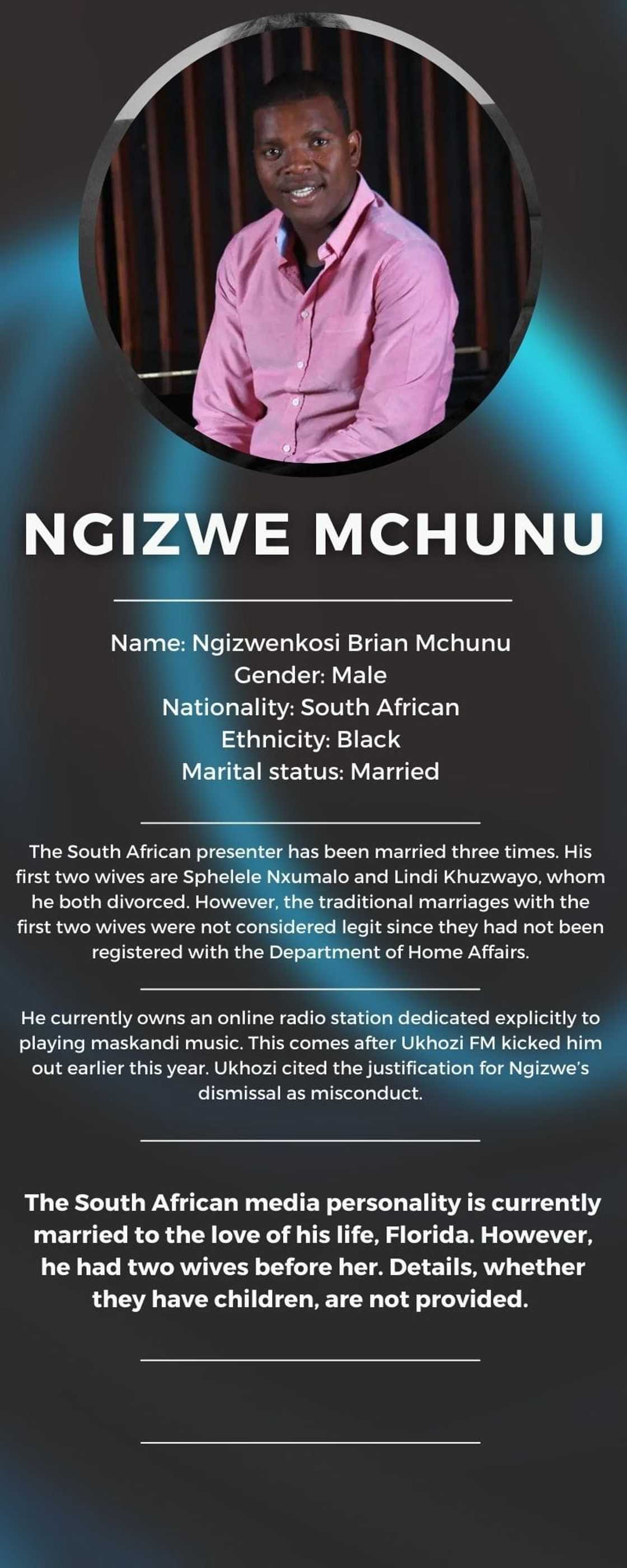 Ngizwe Mchunu bio Ngizwe Mchunu bio
