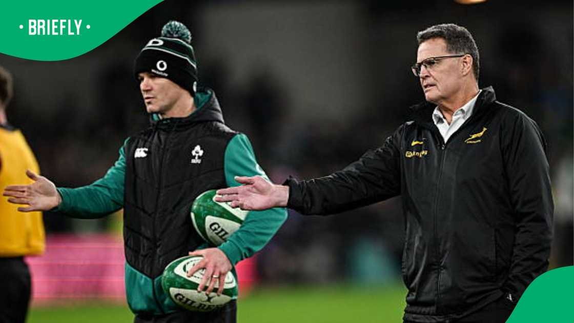 Rassie Erasmus, Springboks, South Africa, Jonathan Sexton, Quilter Nations Series 2025 Rassie Erasmus, Springboks, South Africa, Jonathan Sexton, Quilter Nations Series 2025