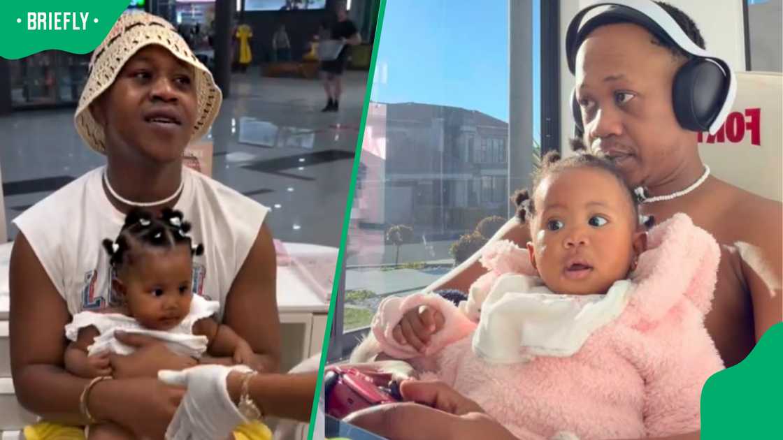 Young Stunna (Sandile Fortune Msimango) and his daughter