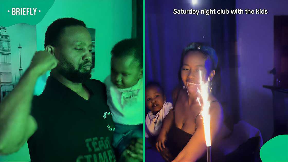 Young couple brings groove at home