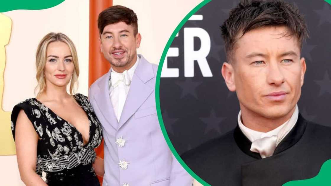 Alyson and Barry (L-R) attending the 2023 Academy Awards (L). The actor during the 29th Annual Critics Choice Awards in 2024 (R) Alyson and Barry (L-R) attending the 2023 Academy Awards (L). The actor during the 29th Annual Critics Choice Awards in 2024 (R)