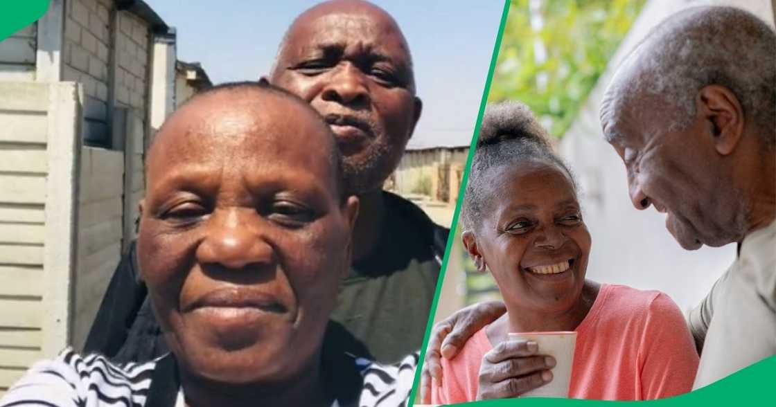 An elderly couple showed off golden love, leaving the internet envious. An elderly couple showed off golden love, leaving the internet envious.