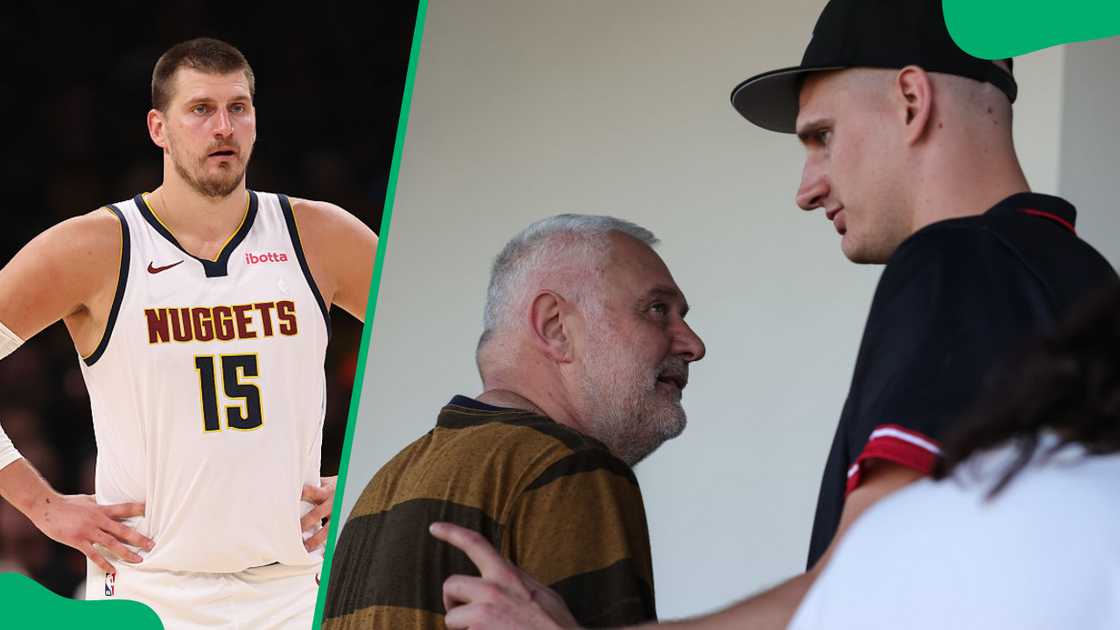 Nikola Jokic and his father, Branislav Nikola Jokic and his father, Branislav