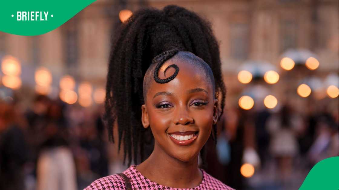 Thuso Mbedu stuns in pink Louis Vuitton minidress at Spring/Summer 2027 Show