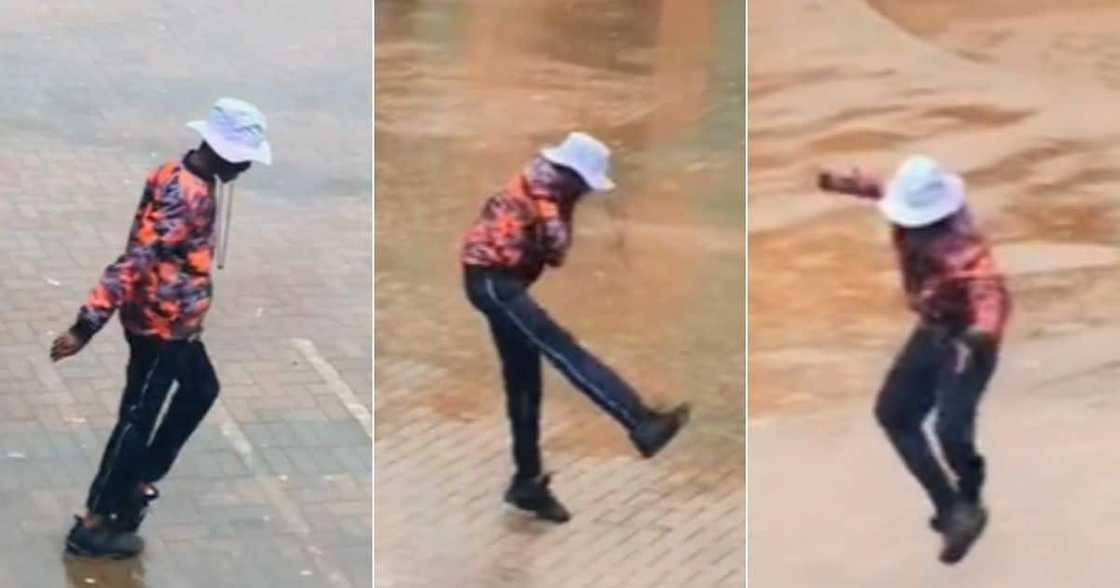 Man dances like Michael Jackson to amapiano Man dances like Michael Jackson to amapiano