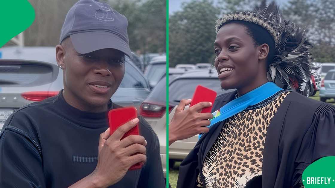 The man was asked for advice for those who are still studying, and he said they should just keep going and not count the years it takes to complete their studies