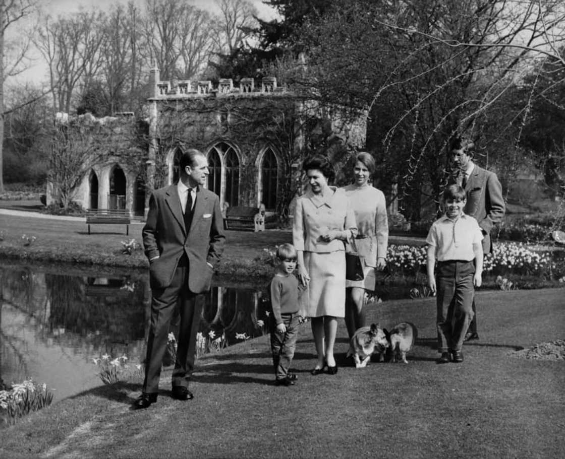 The queen often left the children in the charge of nannies before they were sent to boarding school at a young age