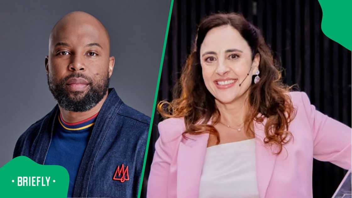 Sizwe Dhlomo reacts after Katy Katopodis exits Kaya 959