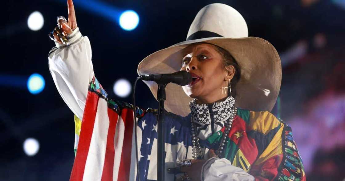 Erykah Badu attended Obama’s 60th birthday party, and she apologised for recording it. Photo: Getty Images.