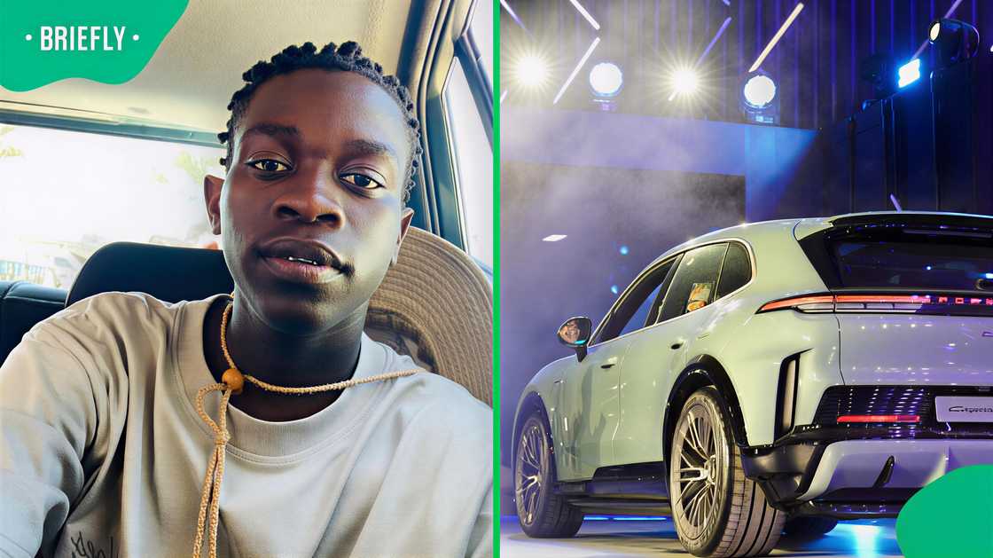 TikTok creator takes a selfie in a taxi as his sister bought a Porsche luxury car TikTok creator takes a selfie in a taxi as his sister bought a Porsche luxury car