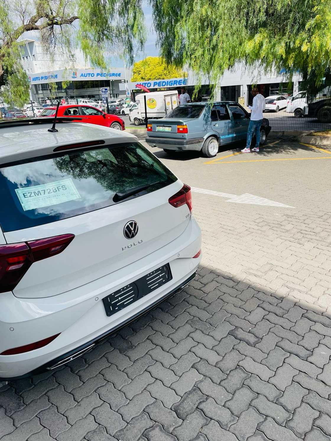 The three police officers who disappeared were last seen in a white VW Polo The three police officers who disappeared were last seen in a white VW Polo