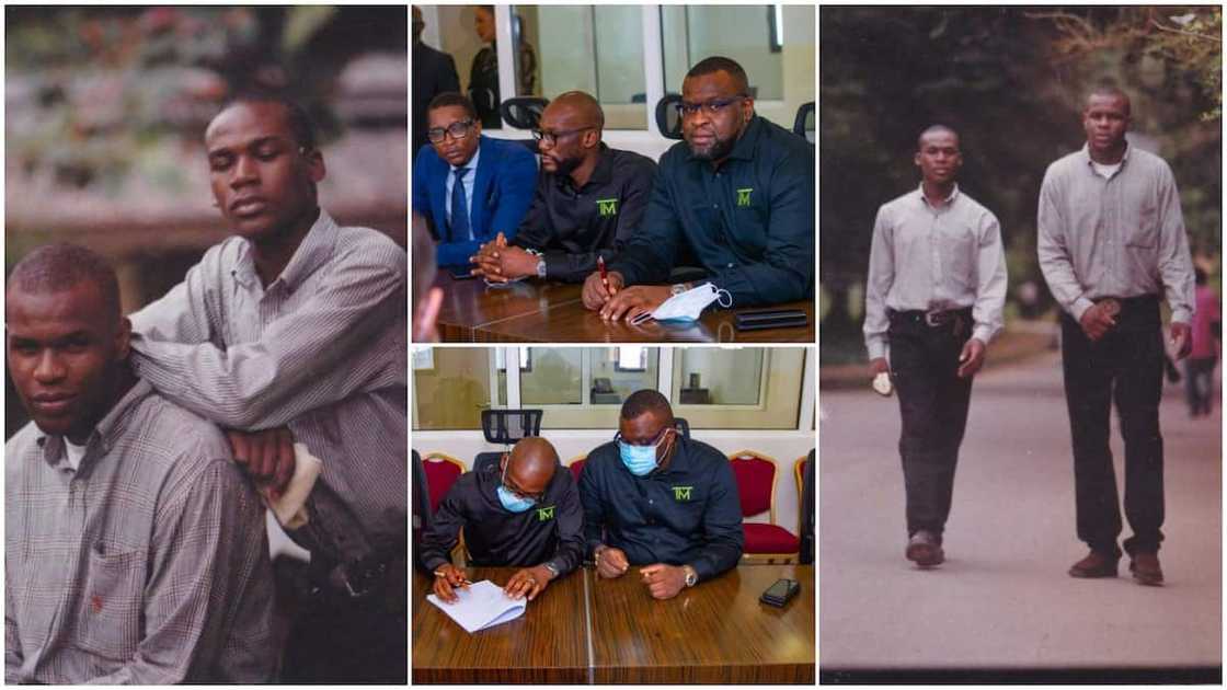 Friends who have been together for 25yrs make it, sign big N4.5bn real estate contract, share throwback photos Friends who have been together for 25yrs make it, sign big N4.5bn real estate contract, share throwback photos