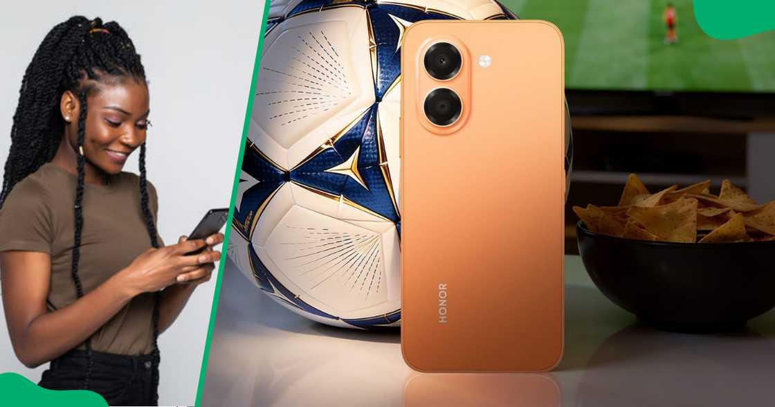 The Honor phone has a physical AI button The Honor phone has a physical AI button