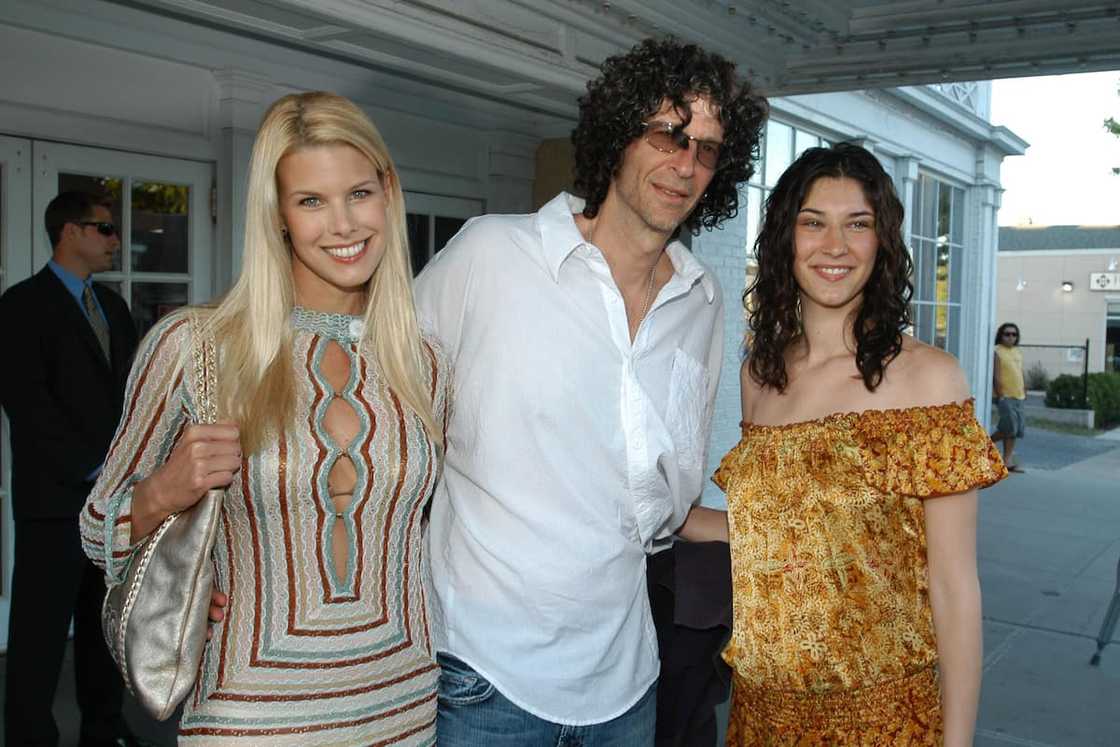 Howard Stern with his daughter Emily (right) and wife Beth during the screening of Fierce People at Southampton Movie Theater on 23 June 2007. Howard Stern with his daughter Emily (right) and wife Beth during the screening of Fierce People at Southampton Movie Theater on 23 June 2007.