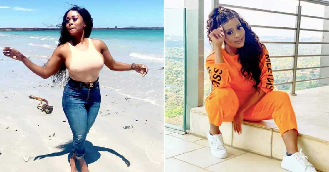 Mzansi shows admiration for Thembi Seete's super youthful looks Mzansi shows admiration for Thembi Seete's super youthful looks