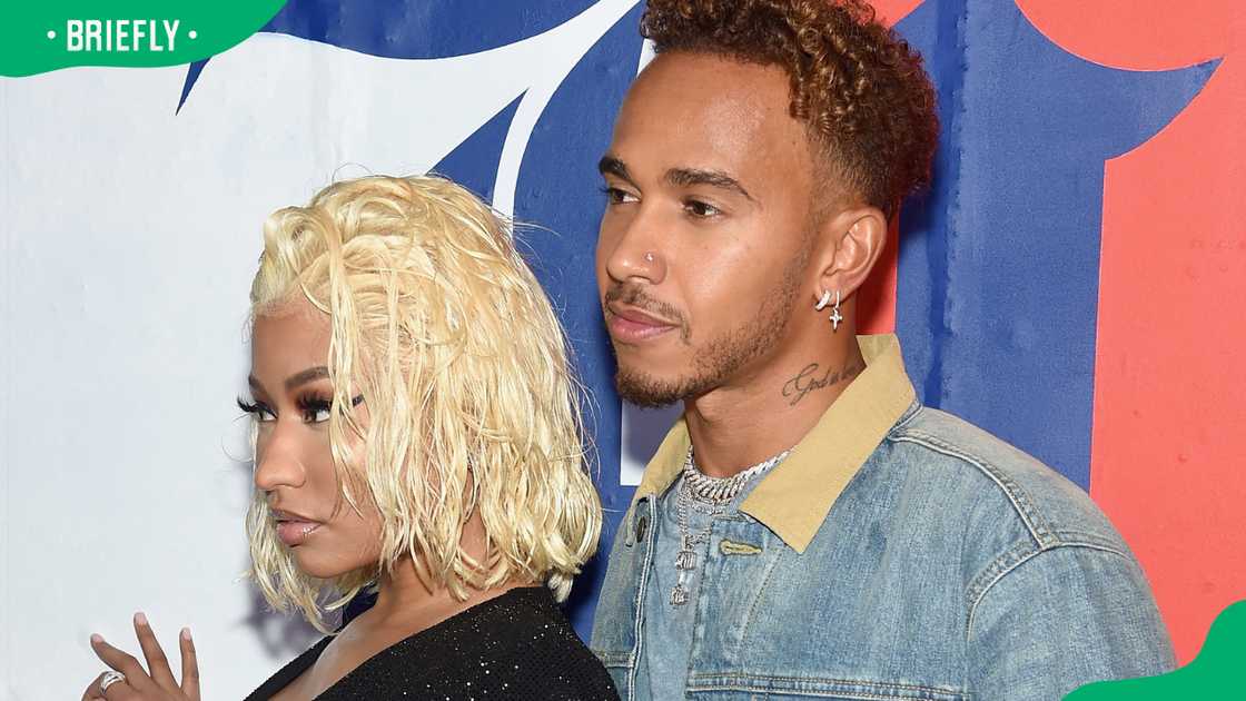 Nicki Minaj and Lewis Hamilton in New York City Nicki Minaj and Lewis Hamilton in New York City