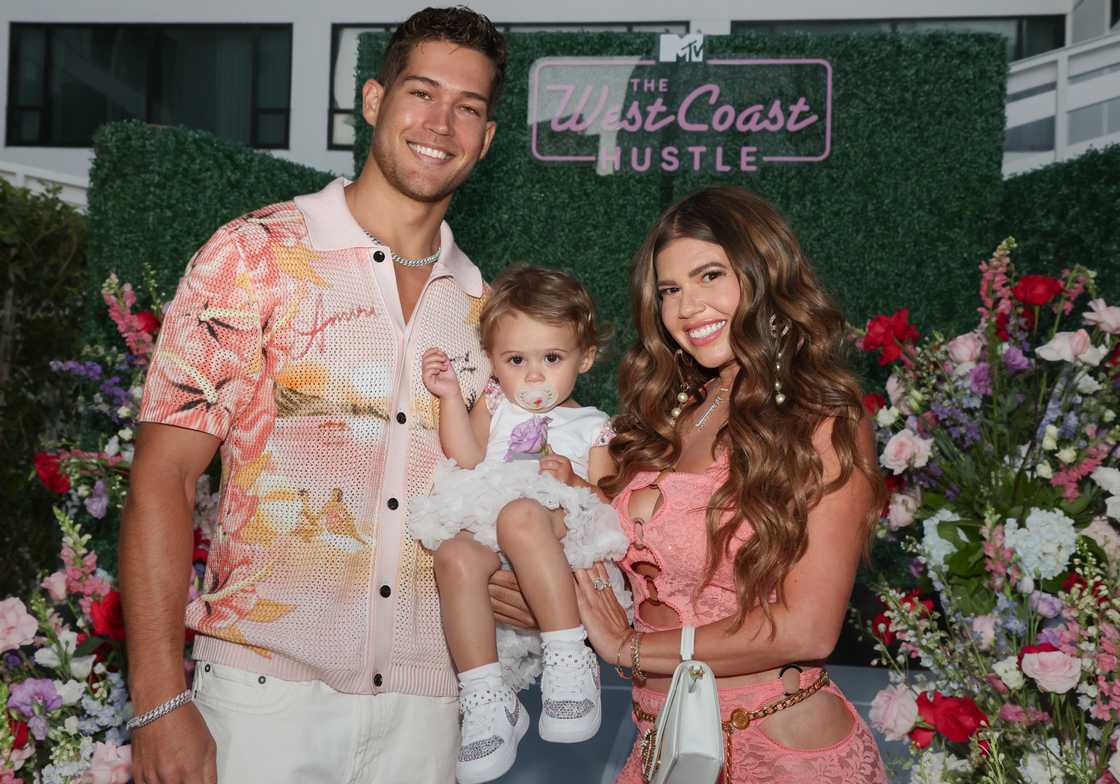 Dom Fenison, Bowie Breeze Fenison and Chanel West Coast attend the viewing party for MTV's "The West Coast Hustle" at Mondrian Los Angeles in West Hollywood