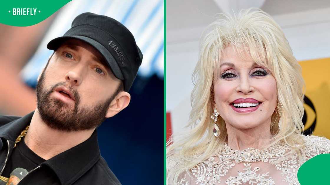 Eminem shared a touching message from Dolly Parton.