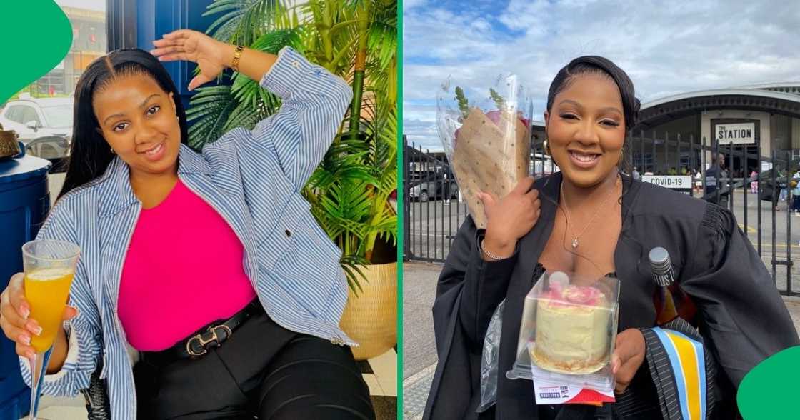 A funny young lady hilariously reminded her family of her graduate status. A funny young lady hilariously reminded her family of her graduate status.