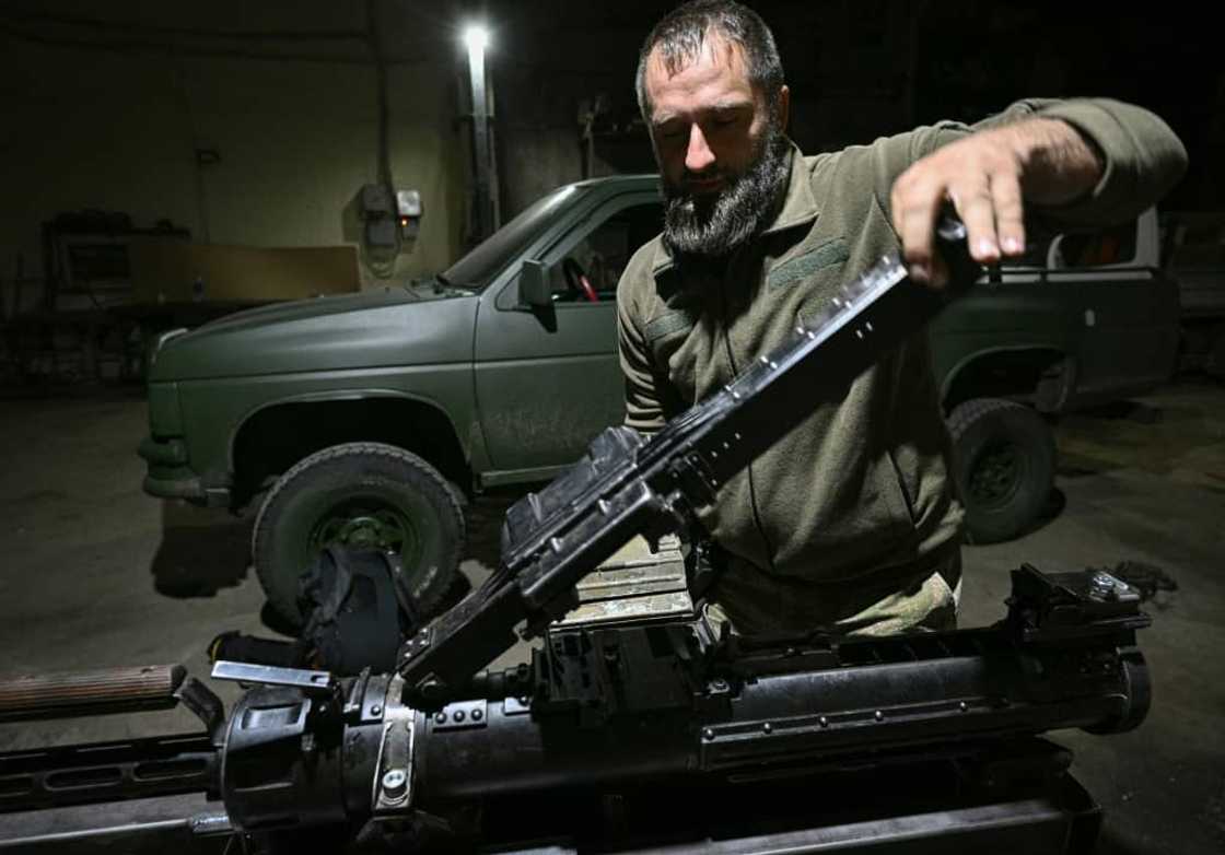 Sergey Bondarenko is a local leader of the territorial defence, a unit of the Ukrainian army Sergey Bondarenko is a local leader of the territorial defence, a unit of the Ukrainian army