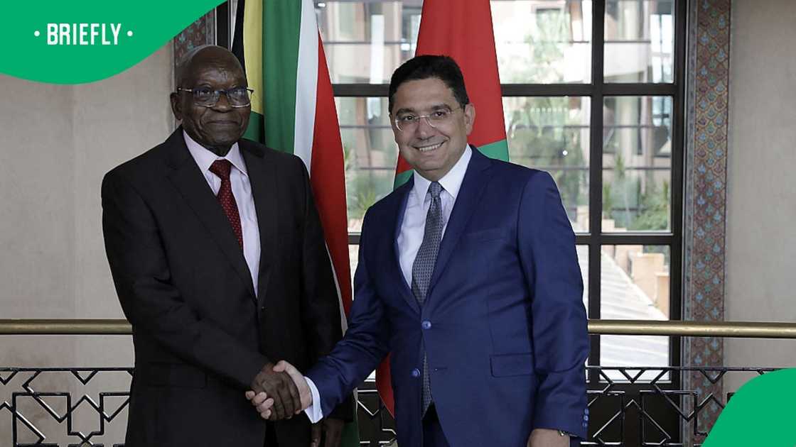 Jacob Zuma received criticism for using the South African flag during his Morocco visit