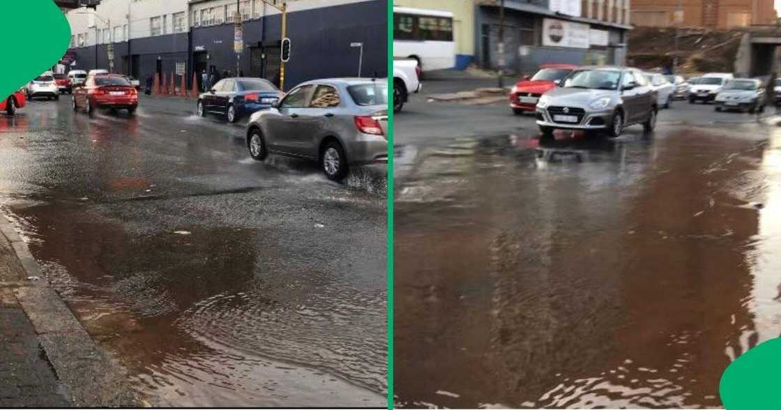 Johannesburg CBD water leak worsens infrastructure woes Johannesburg CBD water leak worsens infrastructure woes