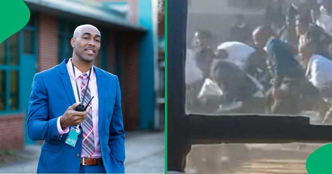 A TikTok video showing a principal making kids kneel caused a huge debate online. A TikTok video showing a principal making kids kneel caused a huge debate online.