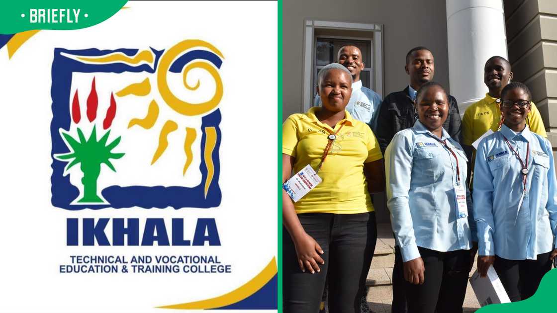 Ikhala TVET College logo and students