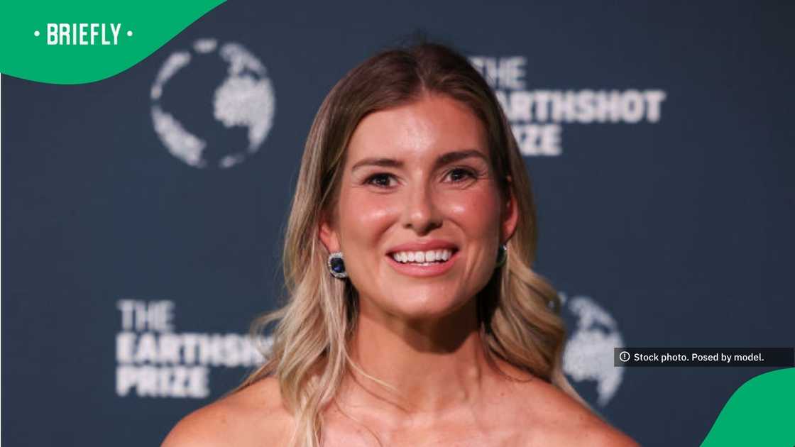 Rachel Kolisi posing at a red carpet