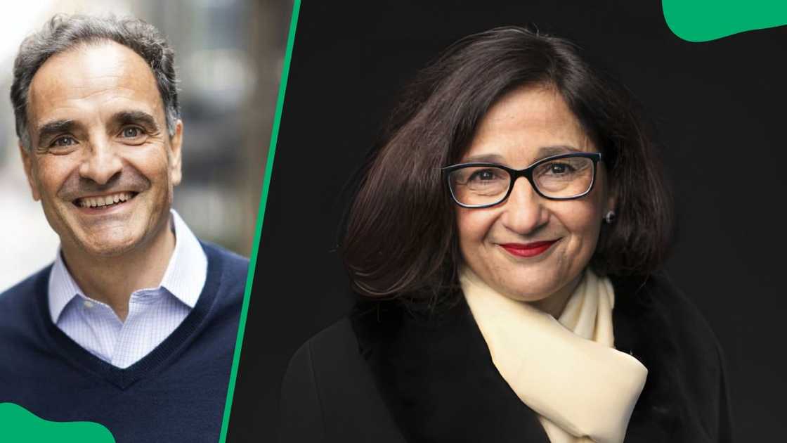 Scientist Raffael Jovine (L). Minouche Shafik during a 2019 interview with Bloomberg Television (R) Scientist Raffael Jovine (L). Minouche Shafik during a 2019 interview with Bloomberg Television (R)